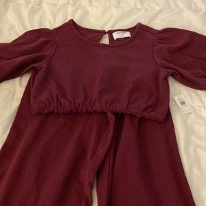 Old Navy jumper maroon